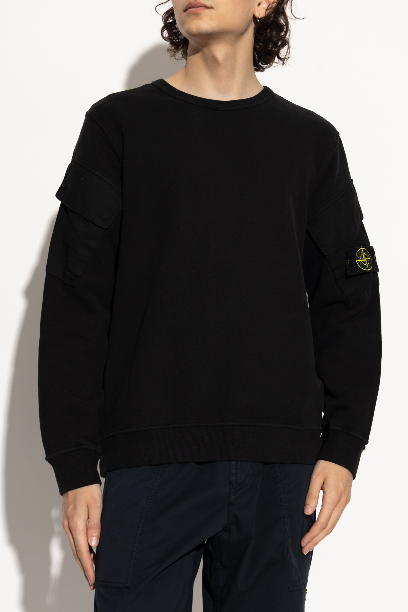 トップス Stone  sweatshirt L black 21aw 53774-z1_1.jpg